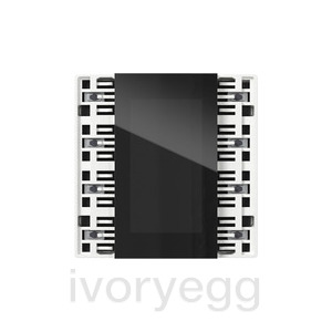 KNX pushbutton sensor 4.55 Plus, 2-gang/4-gang, white