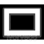 VisuControl, ACC. 07" Glass cover frame, white