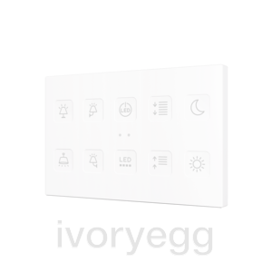 Tecla RGB XL 10. PC-ABS Capacitive push button - 10 buttons - Custom