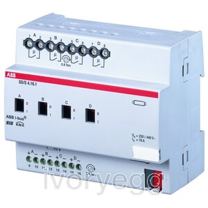 CLEARANCE ITEM - Switch/Dim Actuator, 4-fold, 16 A, MDRC - broken seal