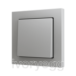 ZS55. Cover for Simple KNX Soft push button 55x55 mm. Tilt down - Silver
