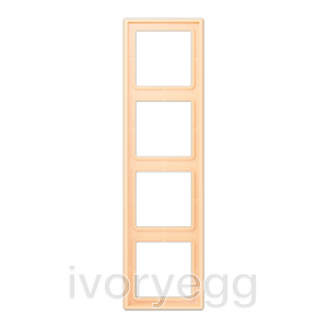 Le Corbusier LS range 4-gang frame LC32060 ocre