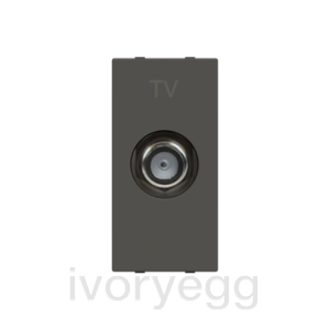 TV/SAT outlet Anthracite Polished - Zenit BS