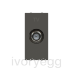 TV/SAT outlet Anthracite Polished - Zenit BS