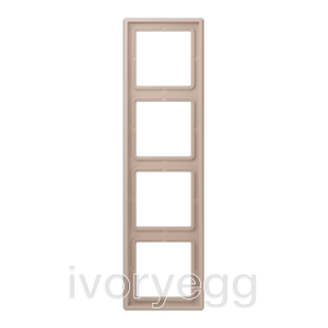 Le Corbusier LS range 4-gang frame LC32131 ombre brulee claire