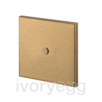 Pixel 1 button KNX Keypad - Brushed Brass