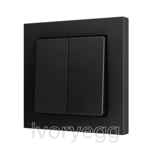 ZS55. Cover for Double KNX Soft push button 55x55 mm. Tilt up&down - Anthracite