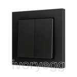 ZS55. Cover for Double KNX Soft push button 55x55 mm. Tilt down - Anthracite