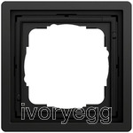 Gira F100 cover frame black matt (lacquered)