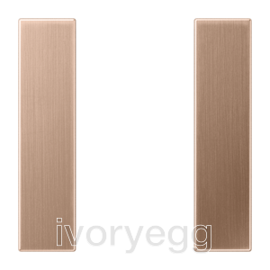 F50 LS Range Cover kit, 1-gang, metal, PVD-coated, brushed bronze