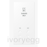 LS Range Cover for electric shaver socket outlet - matt snow white