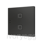Tecla 2. PC-ABS Capacitive push button - 2 buttons - Anthracite