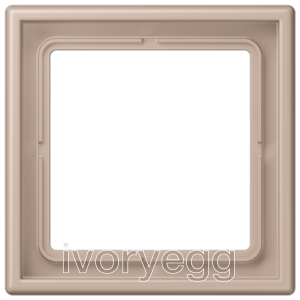 Le Corbusier LS range 1-gang frame, ombre brulee claire