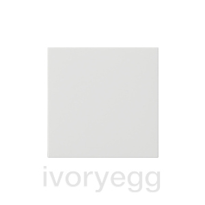 System 55 Rocker, 1-gang blank, pure white glossy