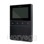 IP video indoor station, polycarbonate, black