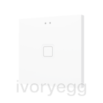 Tecla RGB 1. PC-ABS Capacitive push button - 1 button - White