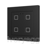 Tecla RGB 55 X4. PC-ABS Capacitive push button 55x55 - 4 buttons - Anthracite
