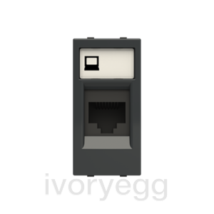 Data outlet Anthracite Polished - Zenit BS