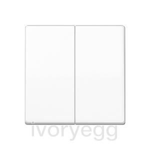 LB Management AS range, Standard centre plate 2-gang, white