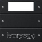 CLEARANCE ITEM - Rocker set 2-gang Plus System 55 black matt (lacquered)