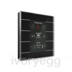 KNX Glass Central Operation Unit Smart with colour display, Black