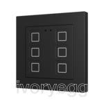Tecla RGB 55 X6. PC-ABS Capacitive push button 55x55 - 6 buttons - Anthracite