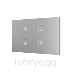 Tecla RGB XL 4. PC-ABS Capacitive push button - 4 buttons - Custom