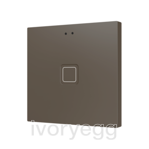Tecla RGB 1. PC-ABS Capacitive push button - 1 button - Mocha