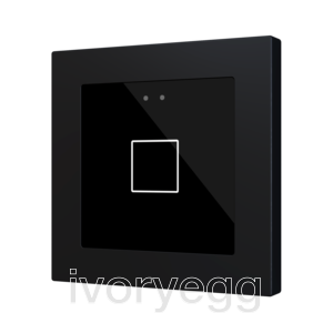 Flat RGB 55 X1. Glass capacitive push button 55x55 - 1 button - Anthracite