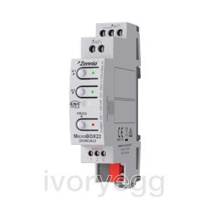 MicroBOX 22. KNX multifunction actuator with KNX Secure - 2 outputs 16A / 2 inputs A/D