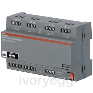 free@home Switch Actuator I/O, 8-fold, 6 A, MDRC