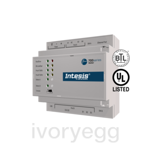 Air-to-Water heat pump to KNX or BACnet Intesis gateway