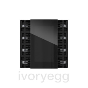 KNX pushbutton sensor 4.55 Plus, 2-gang/4-gang, black