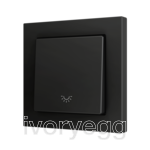 ZS55. Cover for Simple KNX Soft push button 55x55 mm. Tilt down - Light icon - Anthracite
