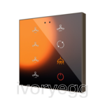 Flat RGB 8. Glass capacitive push button - 8 buttons - 360° Custom
