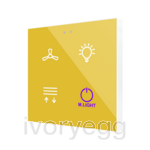 Flat RGB 4. Glass capacitive push button - 4 buttons - 360° Custom