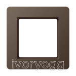 A Flow Frame 1-gang, mocha, vertical and horizontal installation