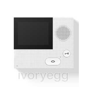 Siedle video indoor station handsfree - white