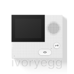 Siedle video indoor station handsfree - white