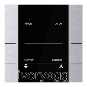 Yurika KNX sensor Control element 3/6-fold, FM, Stainless Steel