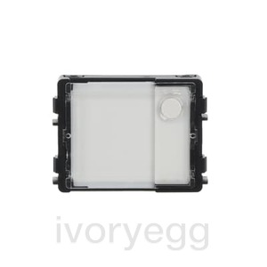 Welcome Round pushbutton module, 1, white