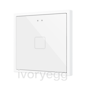 Flat RGB 70 X1. Glass Capacitive push button 70x70 - 1 button - White