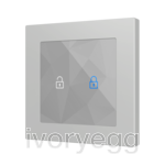 Flat RGB 55 X2. Glass capacitive push button 55x55 - 2 buttons - 360° Custom