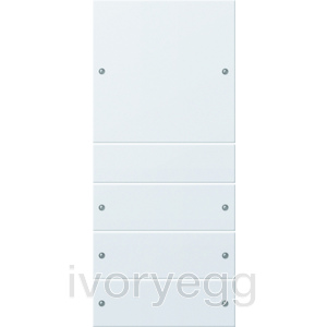 Rocker set 4-gang System 55 pure white(lacquered)