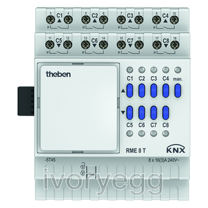 KNX 8-way switching or 4-way blind actuator Extension Module MIX2
