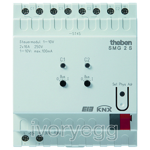 SMG 2 S KNX 2-way 1-10 V control unit, base module MIX