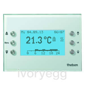 VARIA 826 S WH KNX flush glass display white