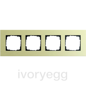 Esprit Frame 4-gang Aluminiumlight gold