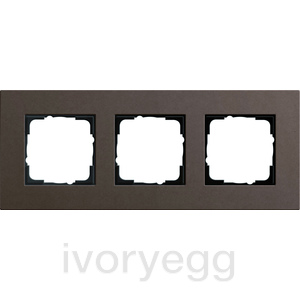 Esprit Frame 3-gang Linoleum-plywood dark brown