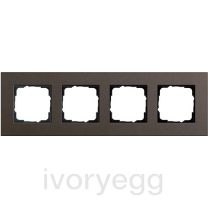 Esprit Frame 4-gang Linoleum-plywood dark brown